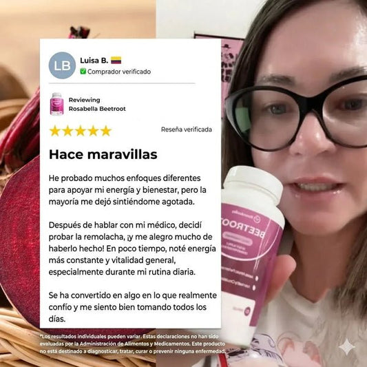 Rosabella Beetroot™ Cápsulas de Remolacha para favorecer la circulación y la vitalidad*
