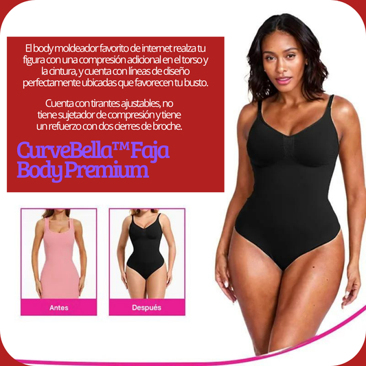 CurveBella™ Faja Body Premium - 🔥 Compresión inteligente para una figura más firme y estilizada