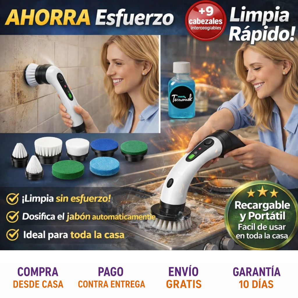 Cepillo Electrico De Limpieza 9 en 1