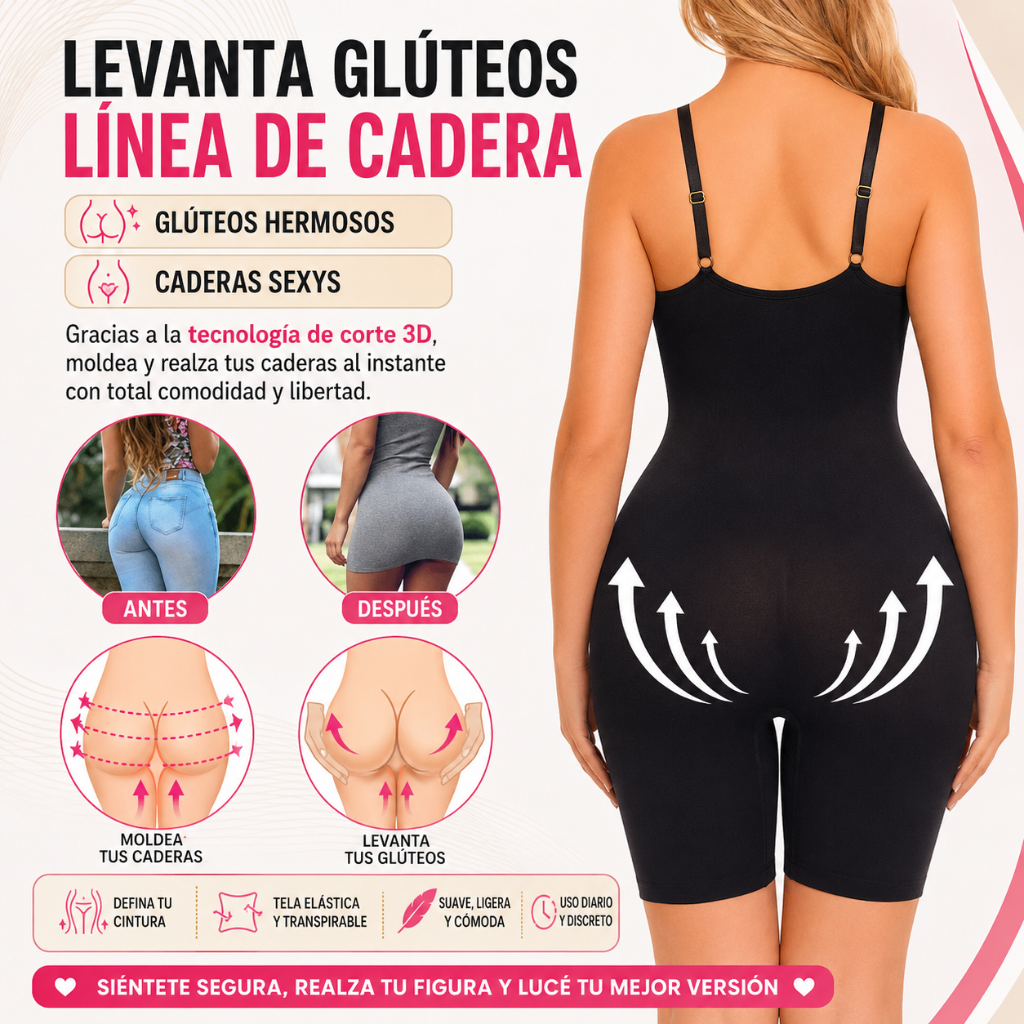 Body Faja Moldeadora (Alta Compresión 360°) 🔥 Moldea tu figura al instante con compresión 360° y luce más segura cada día.
