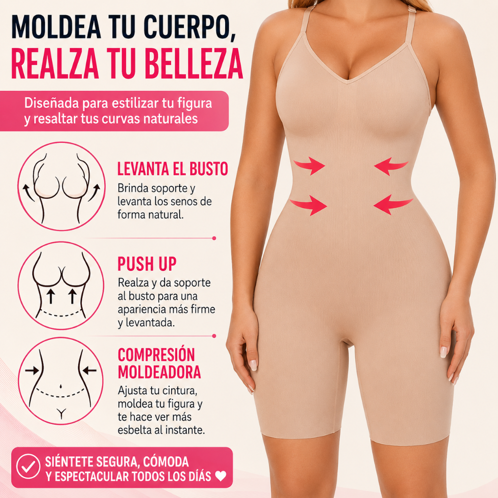 Body Faja Moldeadora (Alta Compresión 360°) 🔥 Moldea tu figura al instante con compresión 360° y luce más segura cada día.