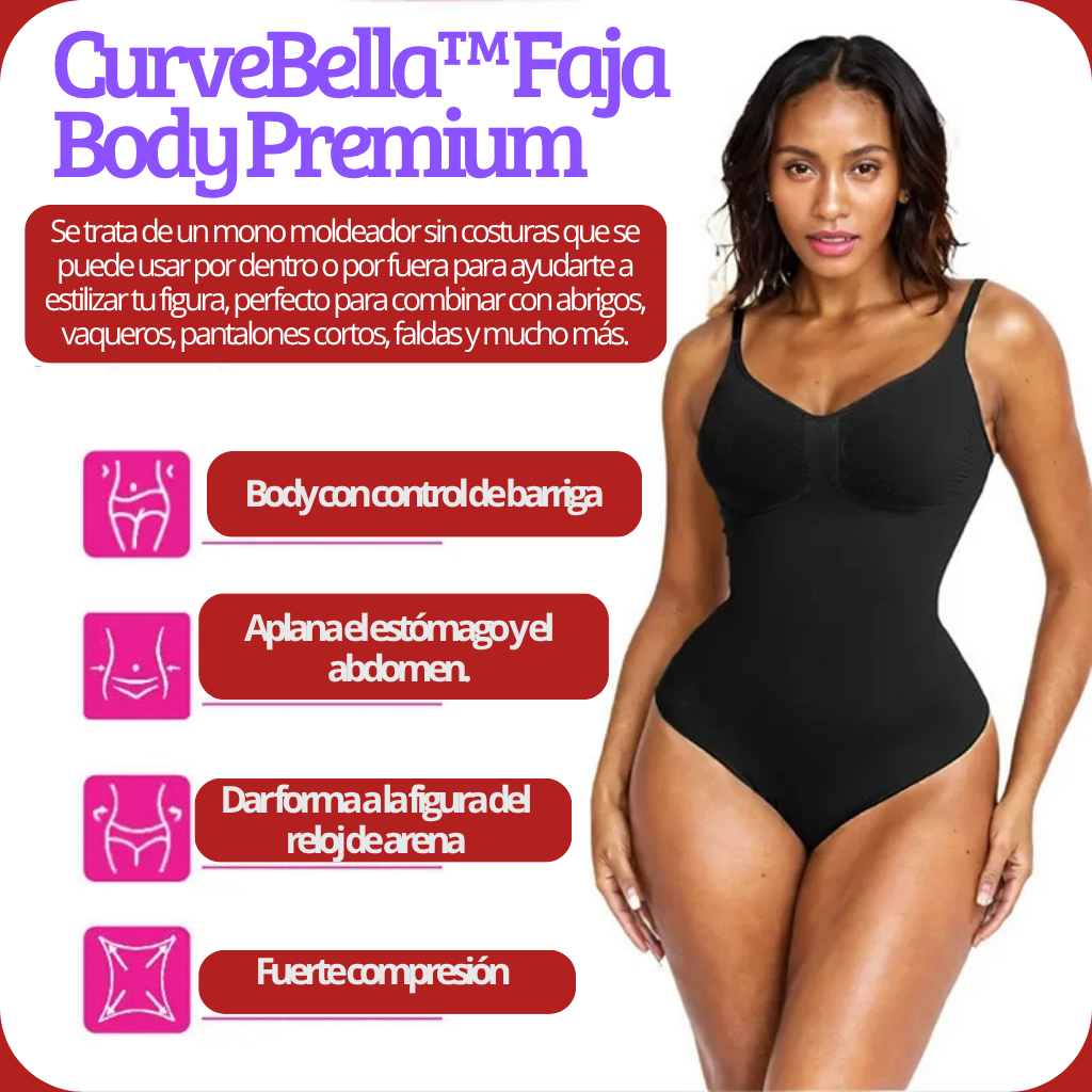 CurveBella™ Faja Body Premium - 🔥 Compresión inteligente para una figura más firme y estilizada