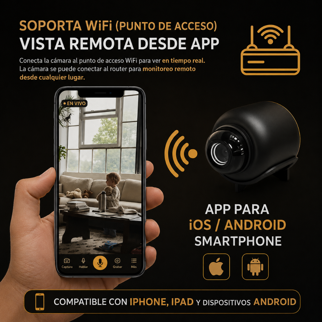VisionGuard Pro X5™ Cámara Oculta WiFi- 👁️ Seguridad discreta con visión HD y monitoreo en tiempo realen