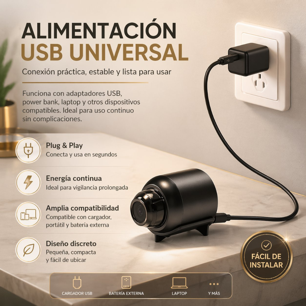 VisionGuard Pro X5™ Cámara Oculta WiFi- 👁️ Seguridad discreta con visión HD y monitoreo en tiempo realen