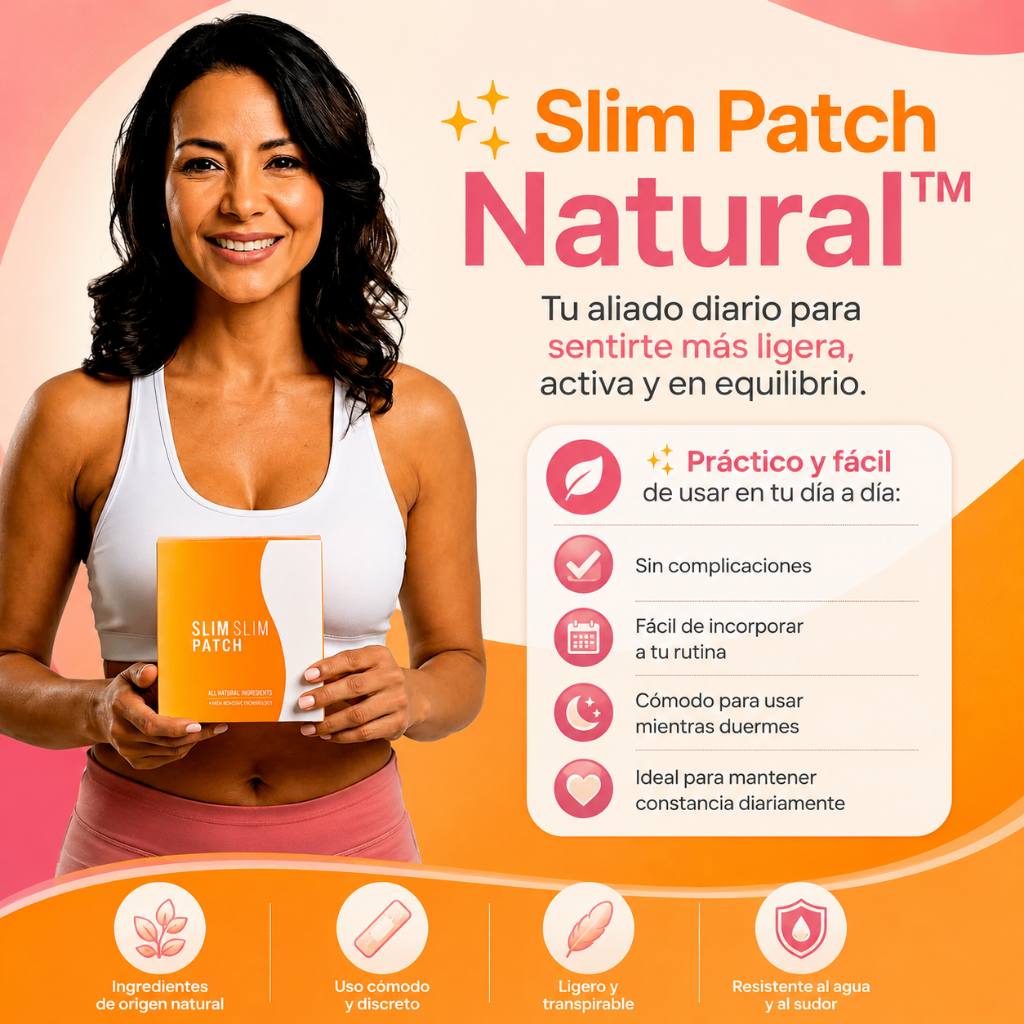 ✨ Slim Patch Natural™ – Tu aliado diario para sentirte más ligera, activa y en equilibrio.